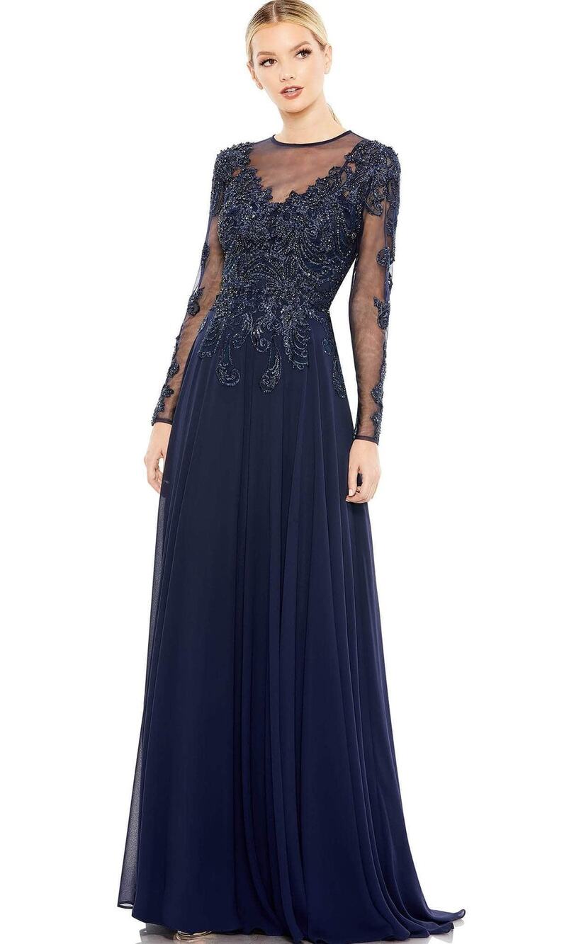 Mac Duggal 20385 Gown Beaded Party Gala Formal Mother of Bride 10